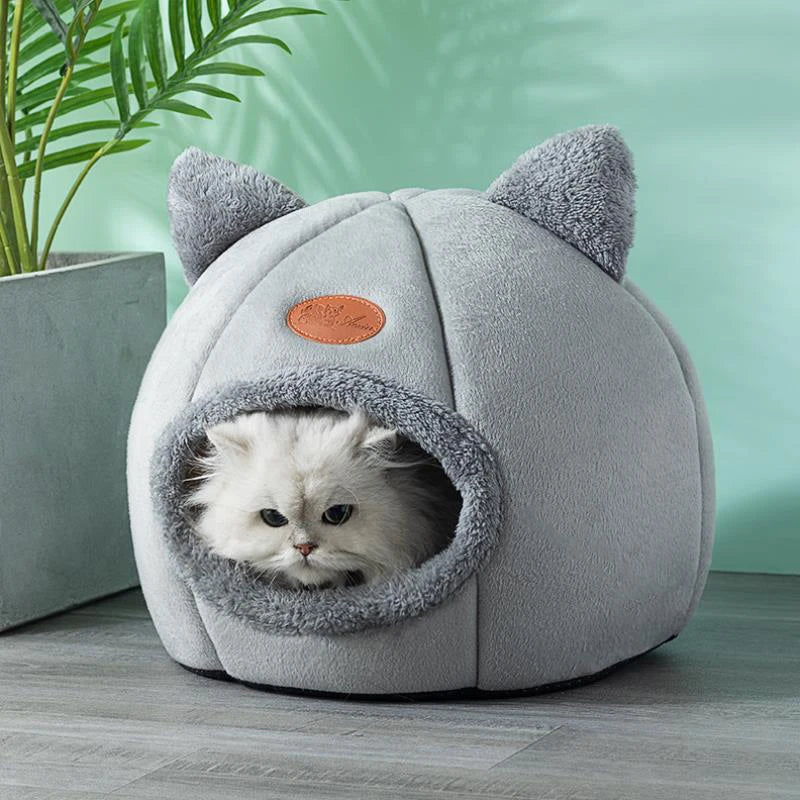 Cama Cueva para Gatos y Perros Pequeños – Nido Desmontable