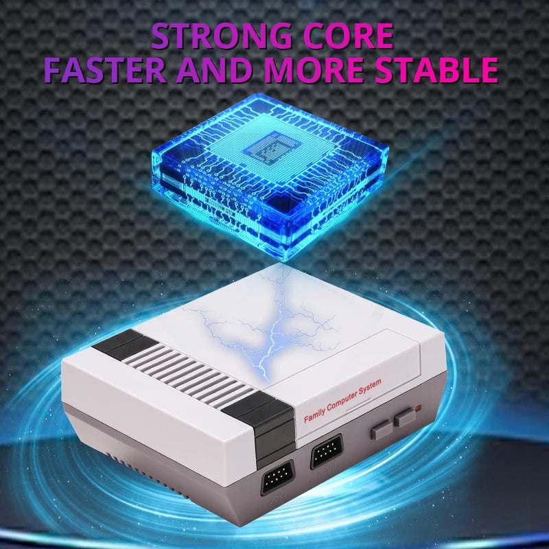 Consola de videojuegos Retro, consola de TV con salida AV, 500 juegos clásicos integrados, mando Dual para FC/ N ES