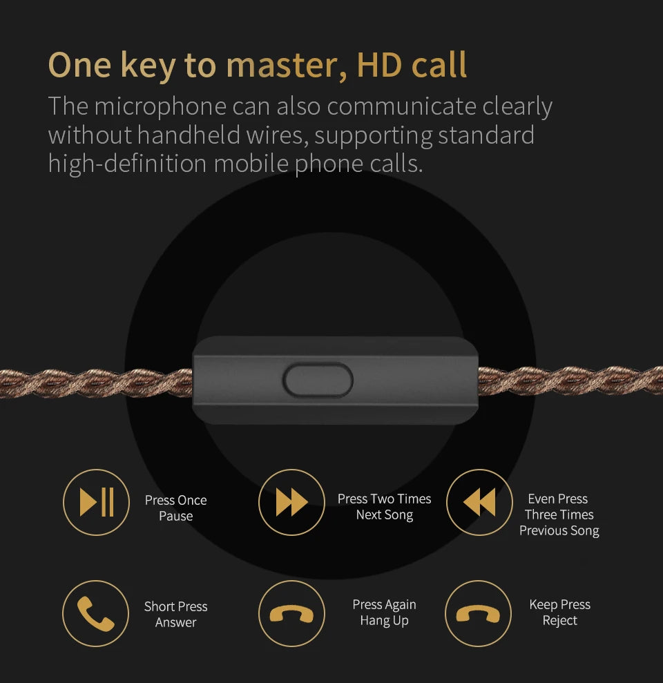 CCA C12 Auriculares Híbridos de Metal HiFi