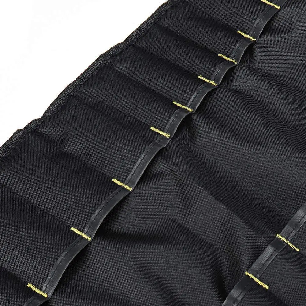 LMETJMA Premium 22 ranuras bolsa para cuchillos de Chef tela Oxford bolsa enrollable para cuchillos portátil duradero bolsa de almacenamiento de cubiertos funda de transporte KC0318