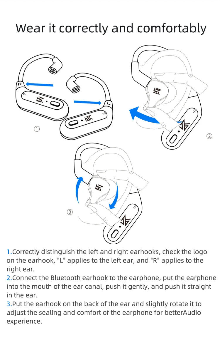 KZ AZ09 Cable Bluetooth 5.2 para Auriculares KZ