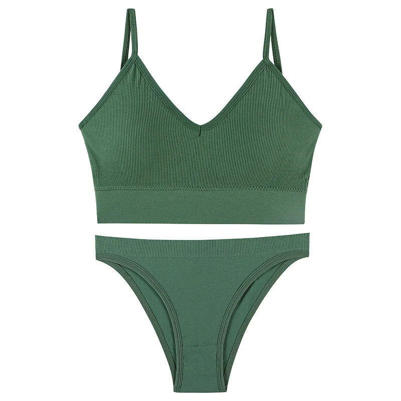 Conjunto de Ropa Interior Femenina de 2 Piezas