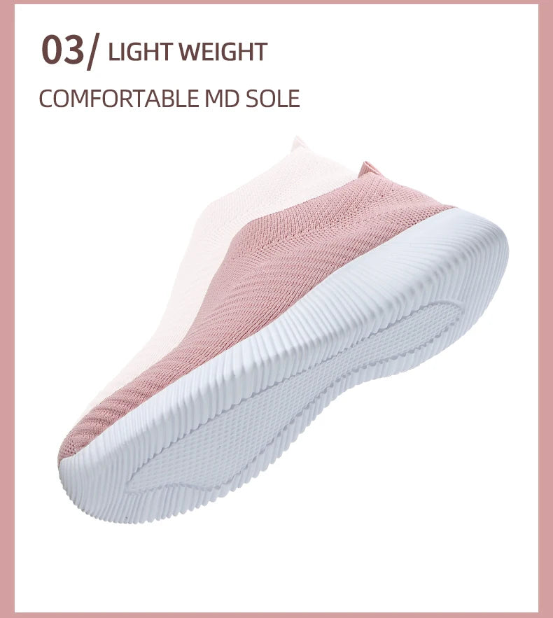 Zapatos vulcanizados para mujer, zapatillas de deporte de alta calidad para mujer, zapatos planos sin cordones, mocasines para mujer de talla grande 42, zapatos planos para caminar