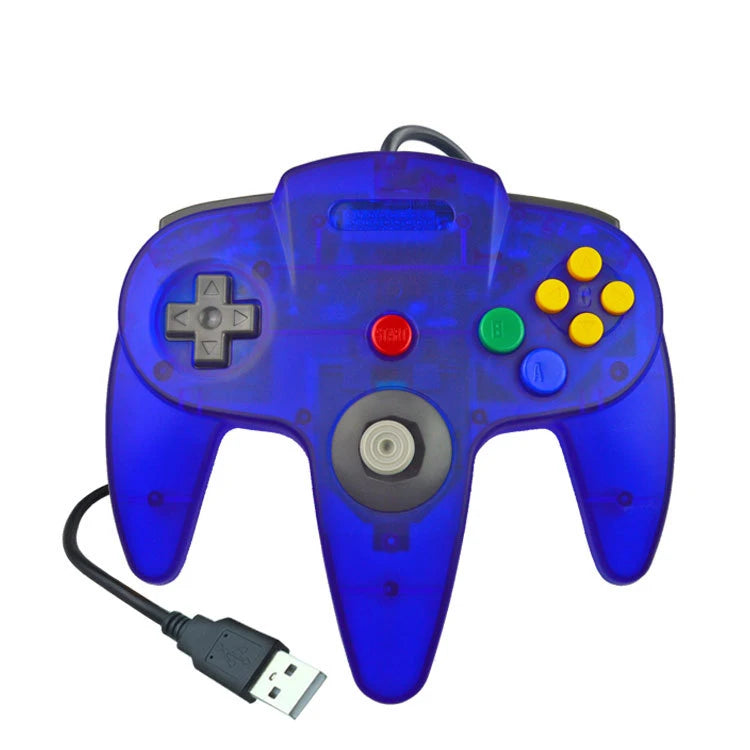 Mando con cable USB N64 mando de mando para Mac ordenador PC mango USB Gamepad