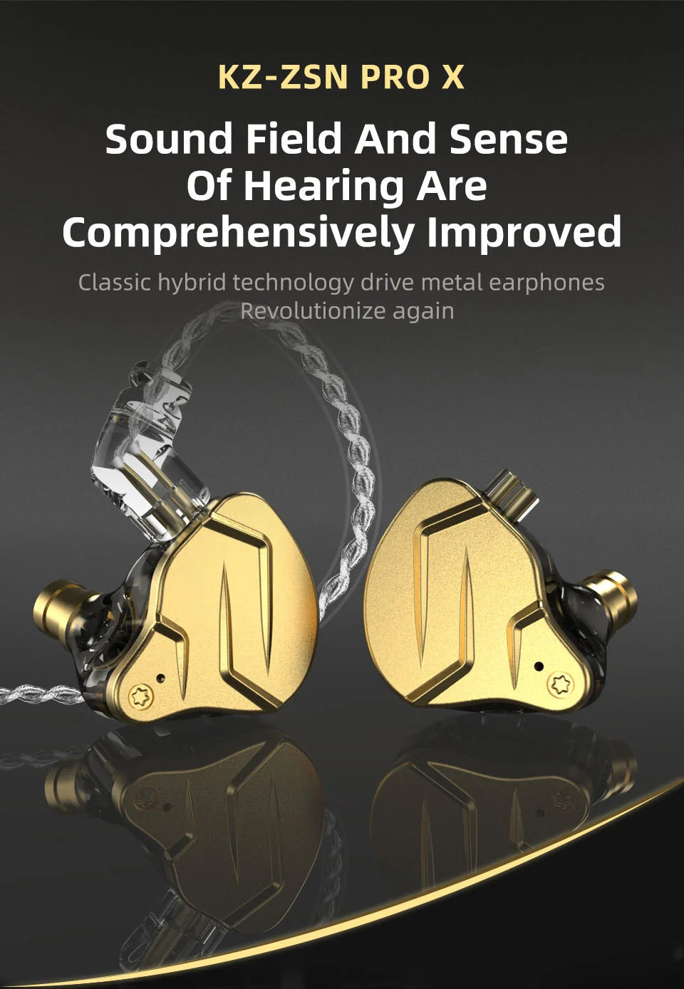 KZ ZSN Pro X Auriculares HiFi Voz Baja