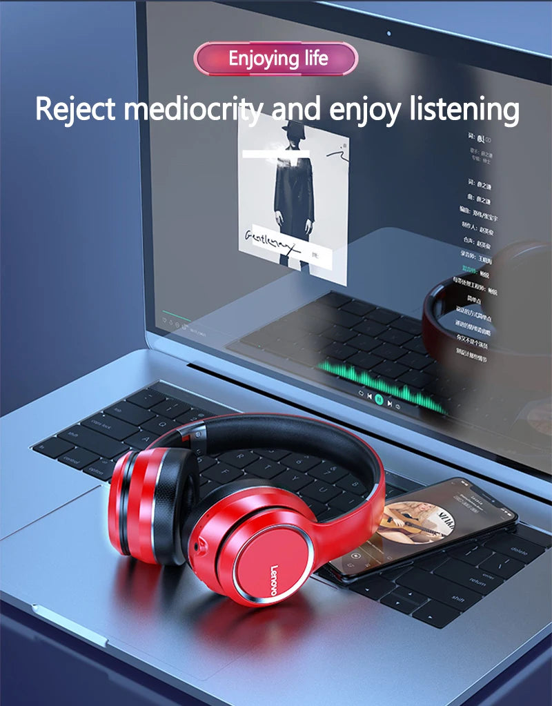 Lenovo HD200 Auriculares Bluetooth Plegables PC