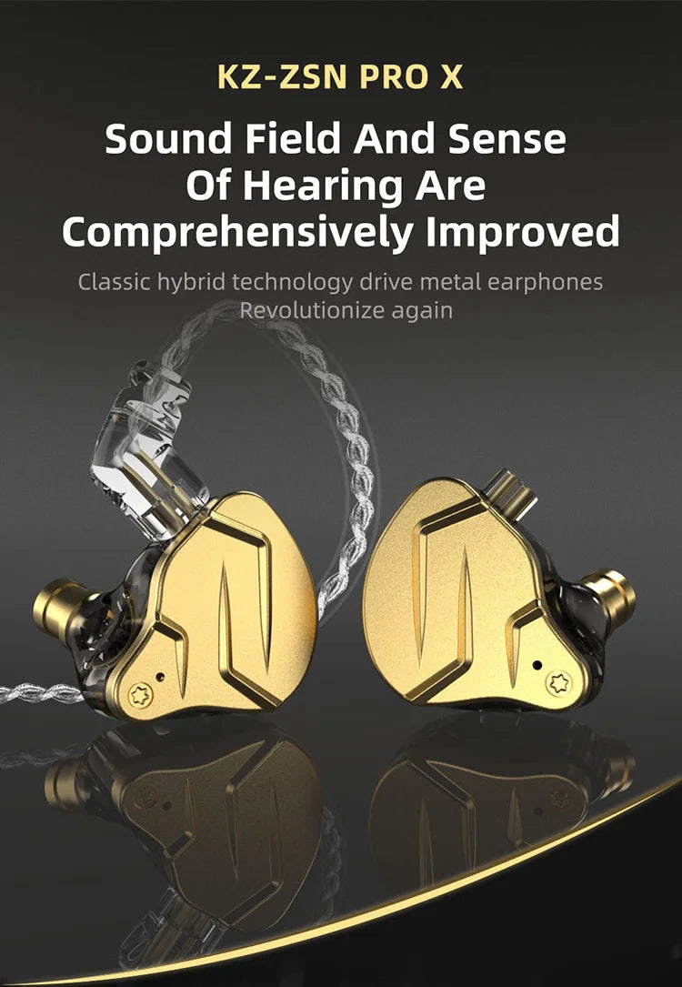 KZ ZSN Pro X Auriculares Híbridos Monitor Intrauditivo