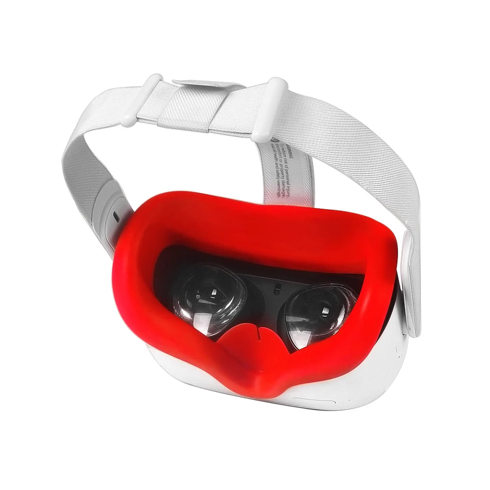 Cubierta de máscara de silicona VR, almohadilla facial, almohadilla protectora para ojos para Oculus Quest 2, accesorios para dispositivos VR
