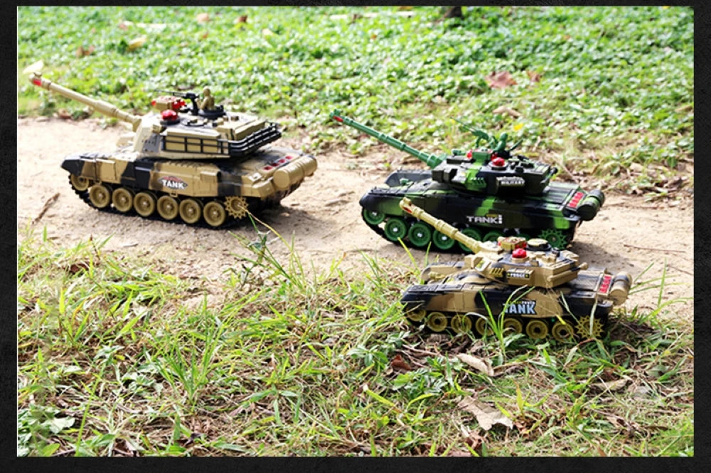 Tanque RC Grande 44cm Control Remoto Simulación Militar