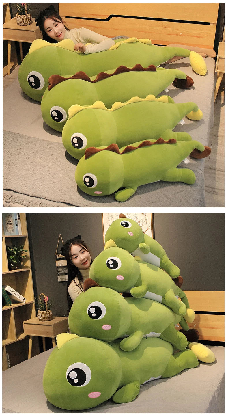 Peluche Dinosaurio 60cm Almohada Suave para Niños