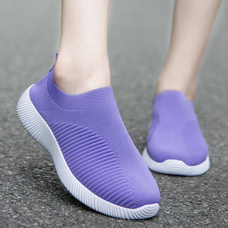 Zapatillas Planas Sin Cordones para Mujer – Mocasín Vulcanizado