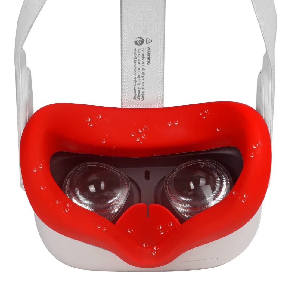 Cubierta de máscara de silicona VR, almohadilla facial, almohadilla protectora para ojos para Oculus Quest 2, accesorios para dispositivos VR