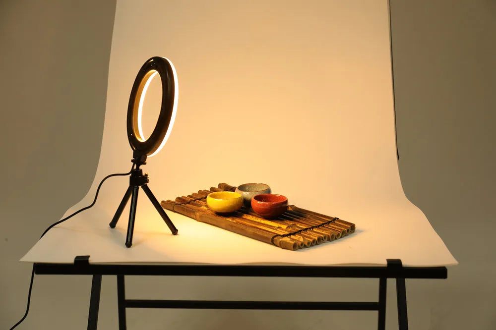 Aro de Luz LED 6 Pulgadas USB para Selfie, Streaming y Maquillaje