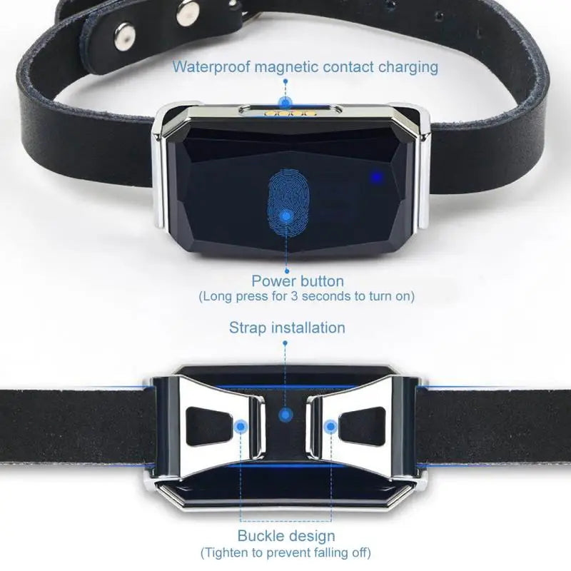 Collar impermeable IP67 para mascotas, rastreador GPS con luz Wifi para mascotas, perros, localizador Personal para niños, dispositivo de seguimiento antipérdida