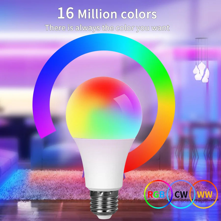 Bombilla LED Inteligente RGB Tuya con Control Bluetooth