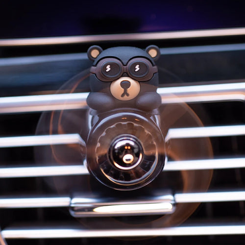 Ambientador para Auto con Diseño de Oso Piloto, Hélice Giratoria