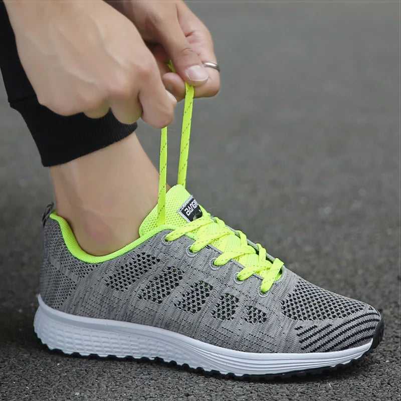 Zapatillas de Malla Transpirable para Mujer - Planas y Livianas