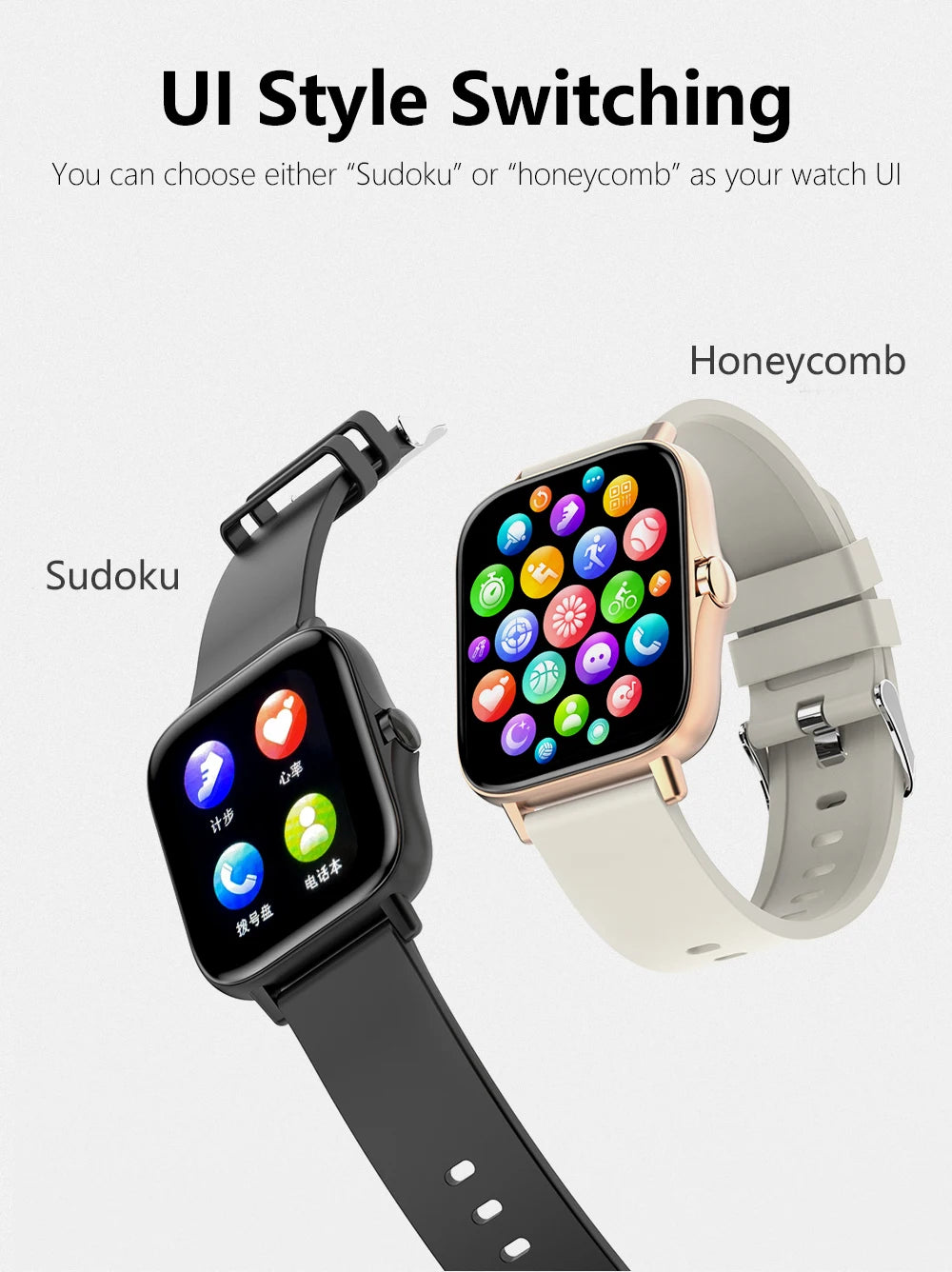 Reloj Inteligente Multifuncional con Bluetooth, Música, Fitness y Monitor de Sueño