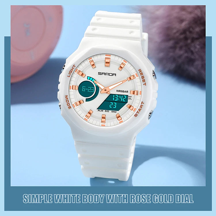 Reloj Digital LED Militar SANDA Estilo G para Hombre Resistente 50M