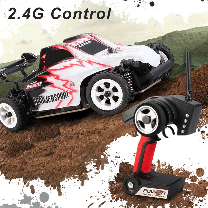 Wltoys-Coche de Control remoto para niños, auto de carreras a Control remoto de 30 KM/H, 1:28 RTR, 2,4G, 4WD, 4 canales, K969/K989