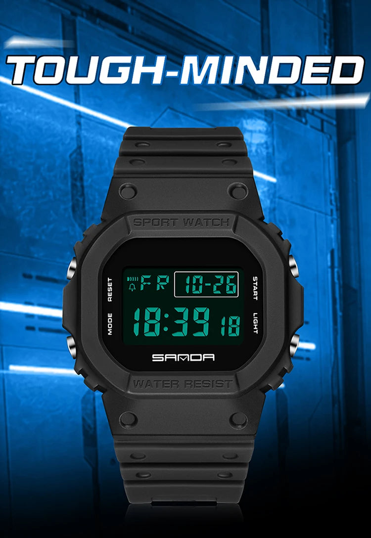 Reloj Digital SANDA 2107 Militar para Hombre, Estilo G Sport LED