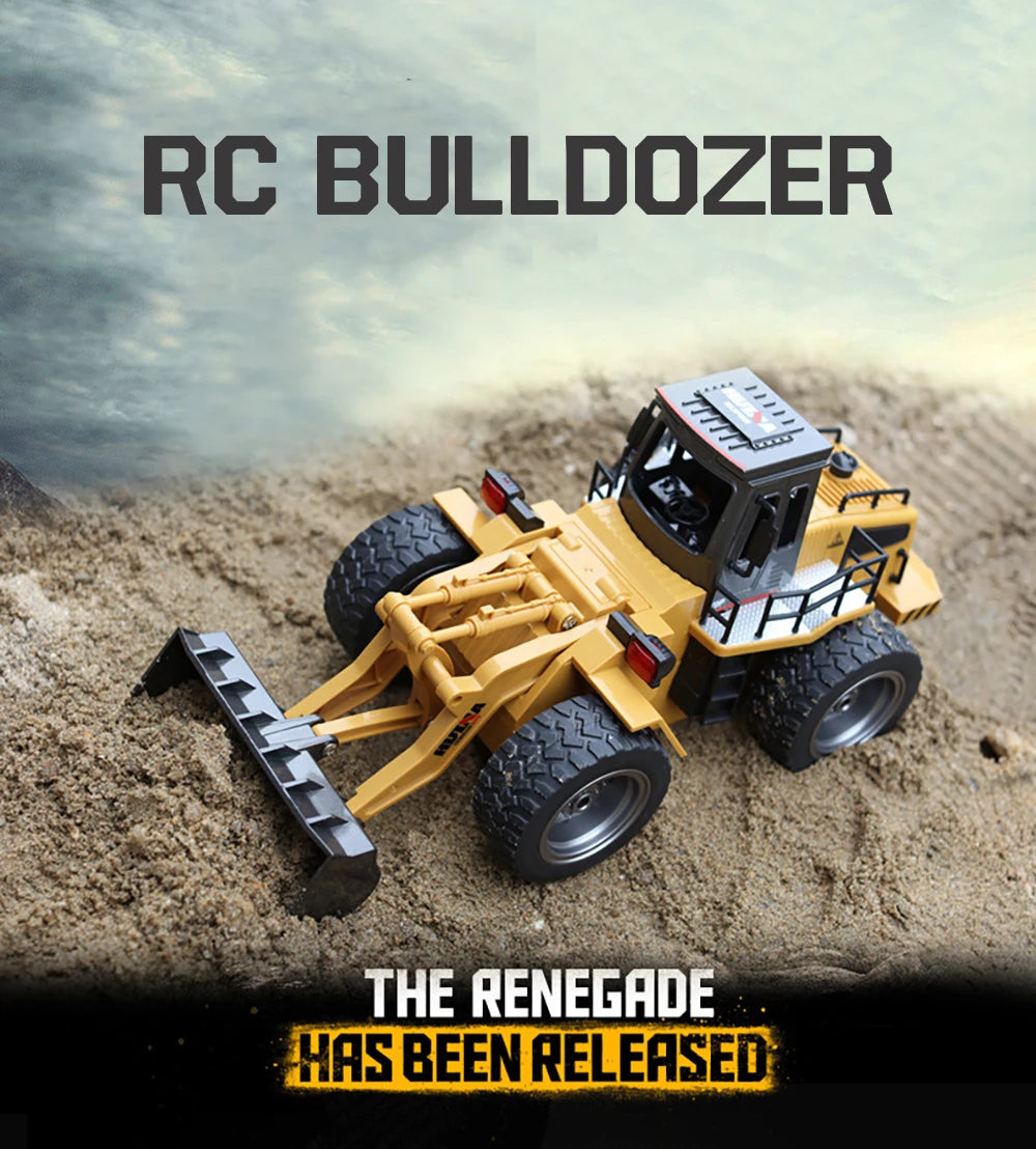 Tractor RC 1:18 con Pala Huina Juguete de Control Remoto