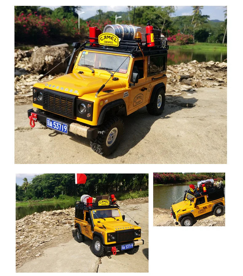 Camioneta RC 4WD Todoterreno con Luces y Control Remoto 2.4G