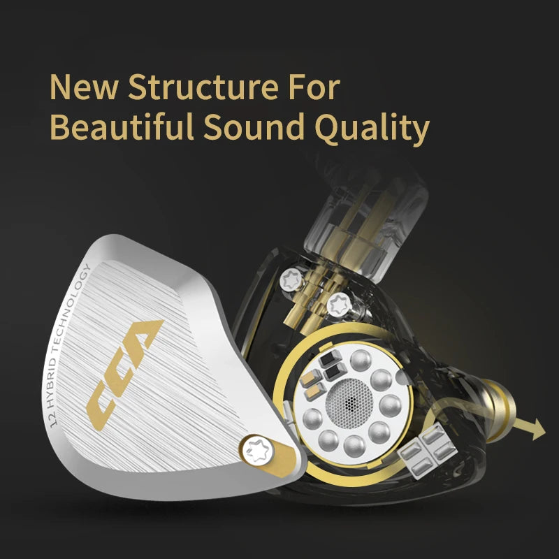 CCA C12 Auriculares Híbridos 12 Controladores