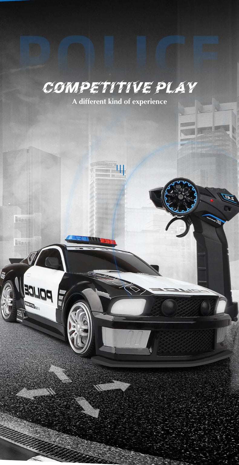 Auto RC Policía 1:12 Control Remoto 2.4G Alta Velocidad