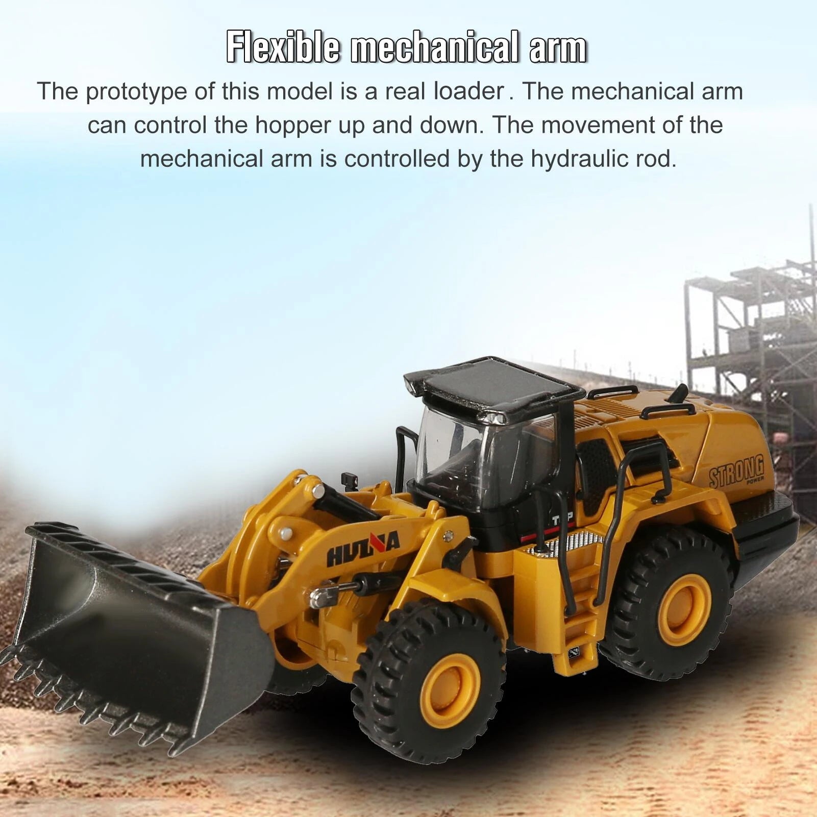 Vehículos de Construcción HUINA 1:60 Diecast Metal Juguete