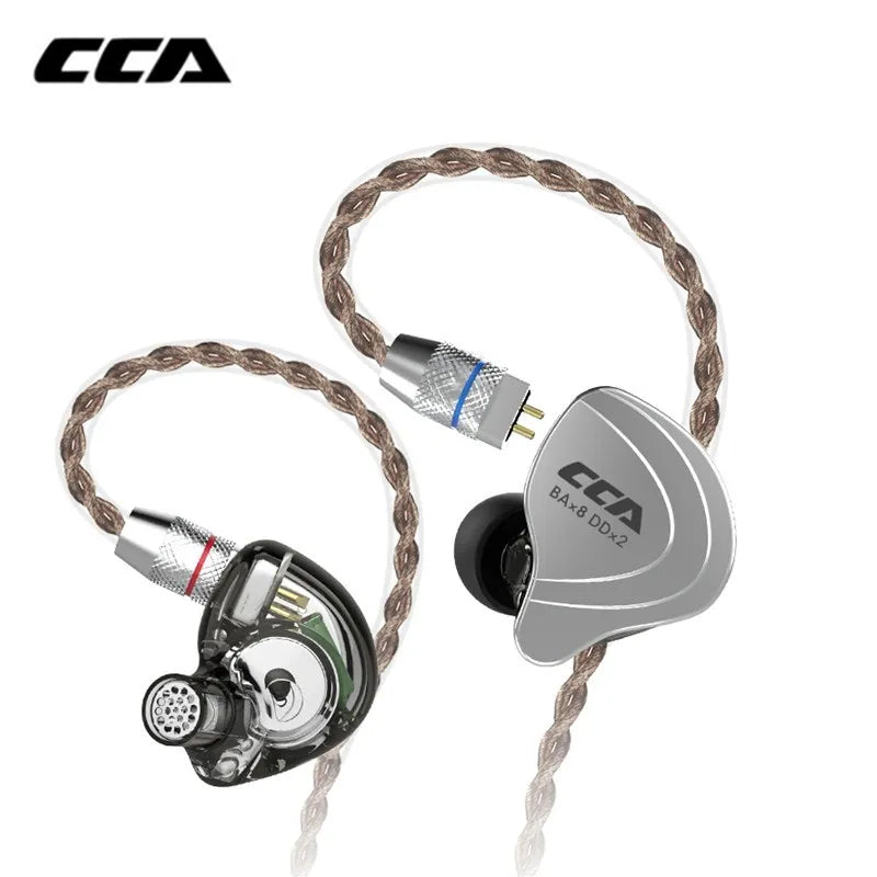 CCA C10 Auriculares Híbridos HiFi Monitor DJ
