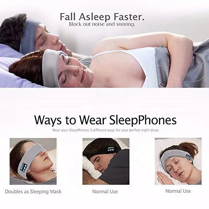 Auriculares inalámbricos con Bluetooth para dormir, correr, diadema, auriculares estéreo, auriculares deportivos, sombrero de música con micrófono, auriculares para teléfono inteligente