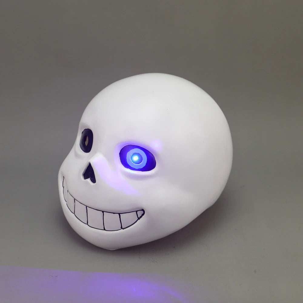 Máscaras del juego Undertale para adulto, cosplay de Sans, luz LED, cabeza completo, para fiesta, utillaje de Halloween