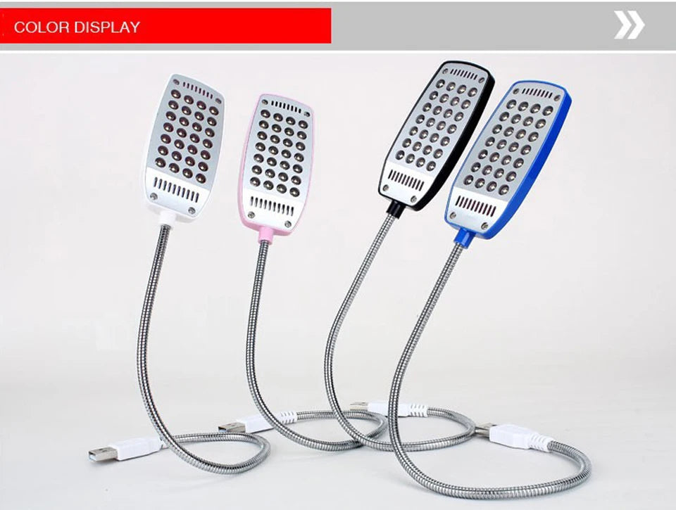 Lámpara de Lectura LED USB Flexible sin Parpadeo