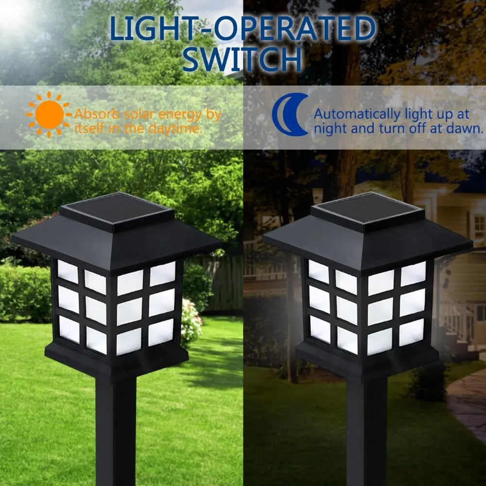Luces Solares LED para Jardín y Caminos Exteriores Impermeables