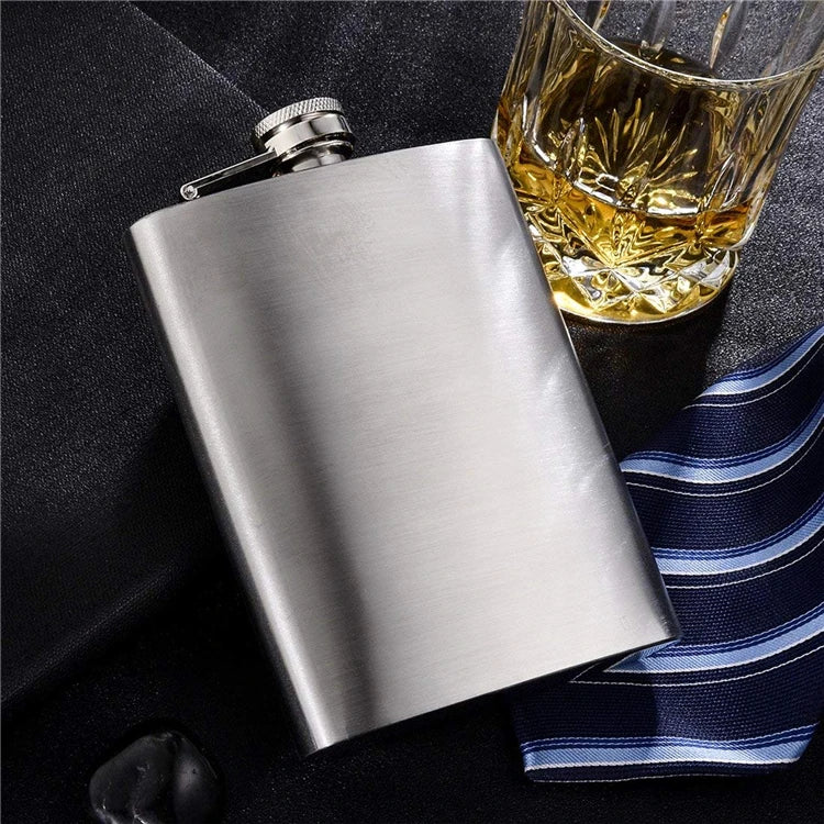 LMETJMA 1 4 5 6 7 8 9 10 oz Frasco de cadera de acero inoxidable con embudo Frasco de cadera de bolsillo Alcohol Whisky Frasco de cadera Tapón de tornillo KC0139