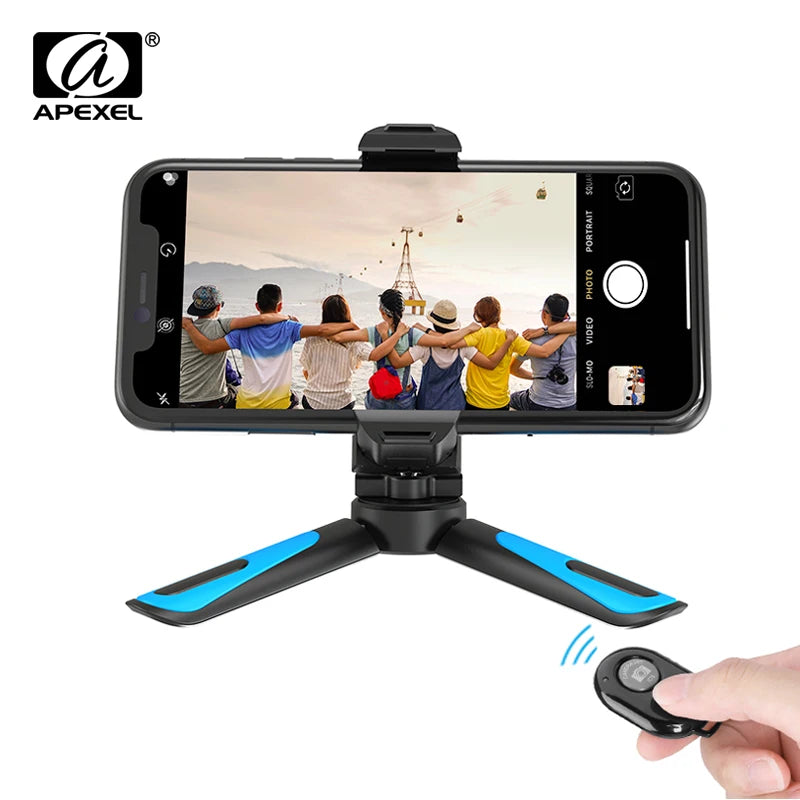 Mini Trípode 2 en 1 con Rotación 360° para Teléfono APEXEL