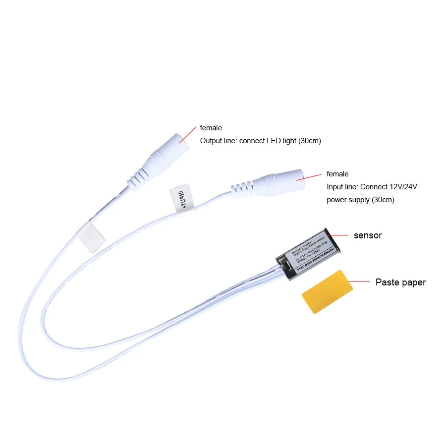 Interruptor de Sensor de Mano IR para Tira LED y Armario
