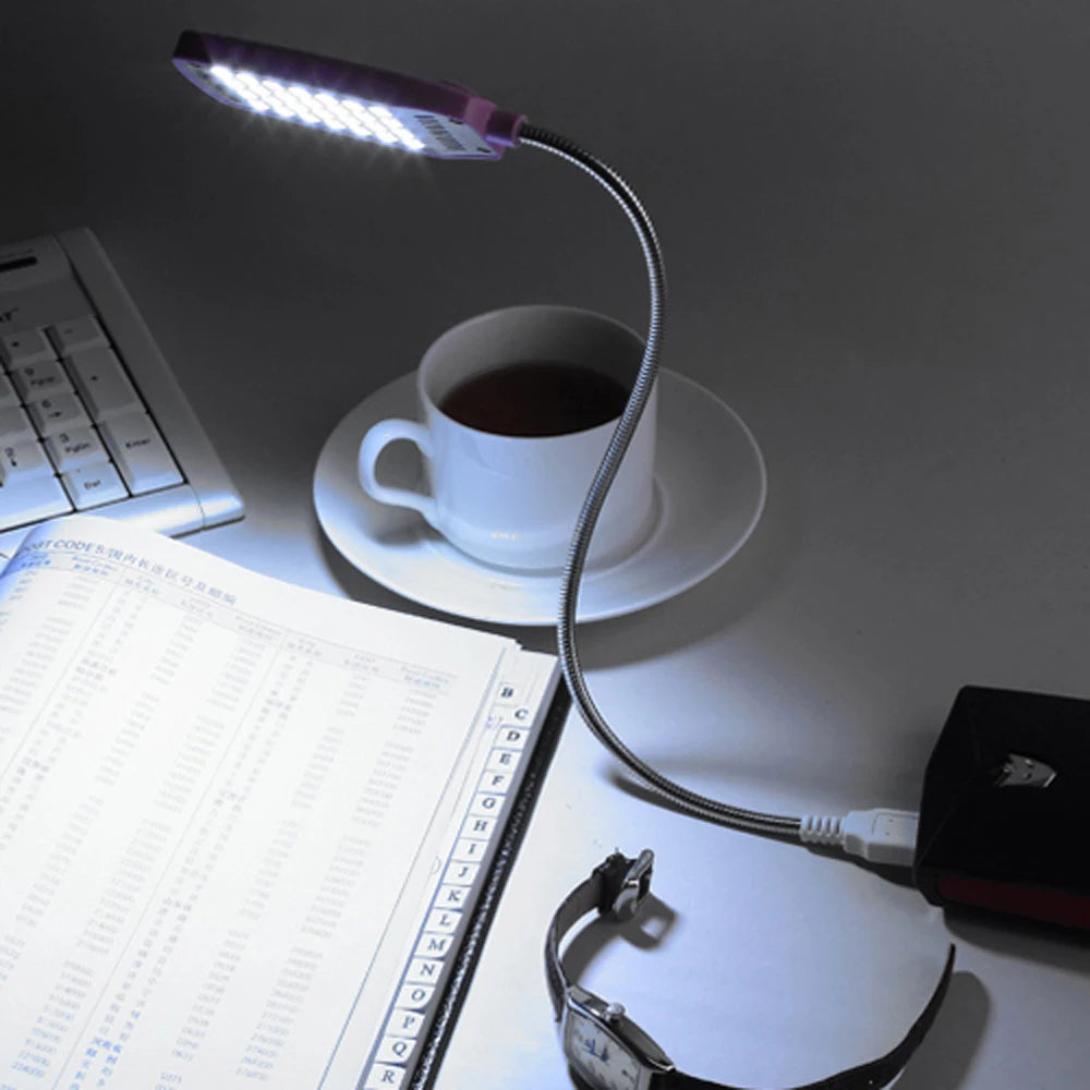 Lámpara de Lectura LED USB Flexible sin Parpadeo