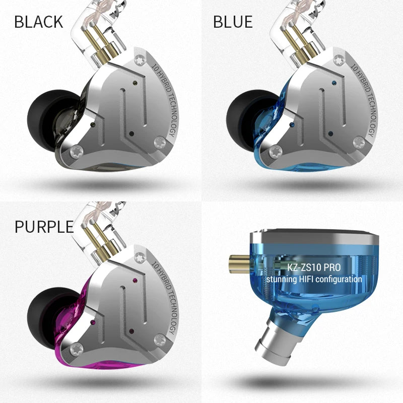 KZ ZS10 Pro Auriculares Híbridos HiFi Deportivos