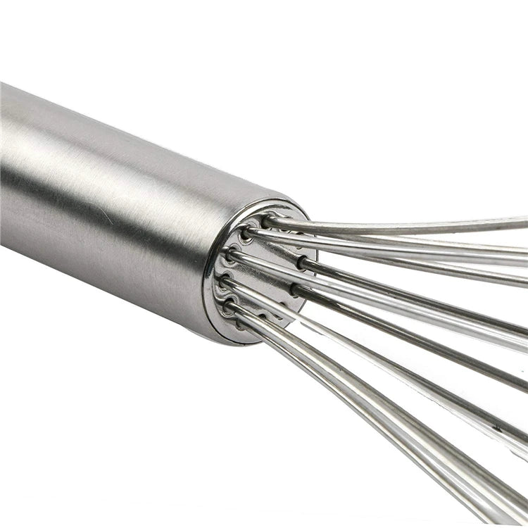 LMETJMA 8 "10" 12 "batidor de huevos de acero inoxidable batidor de huevos alambre de cocina batidor de globos batidor de huevos de leche herramientas mezcladoras de huevos KC0231