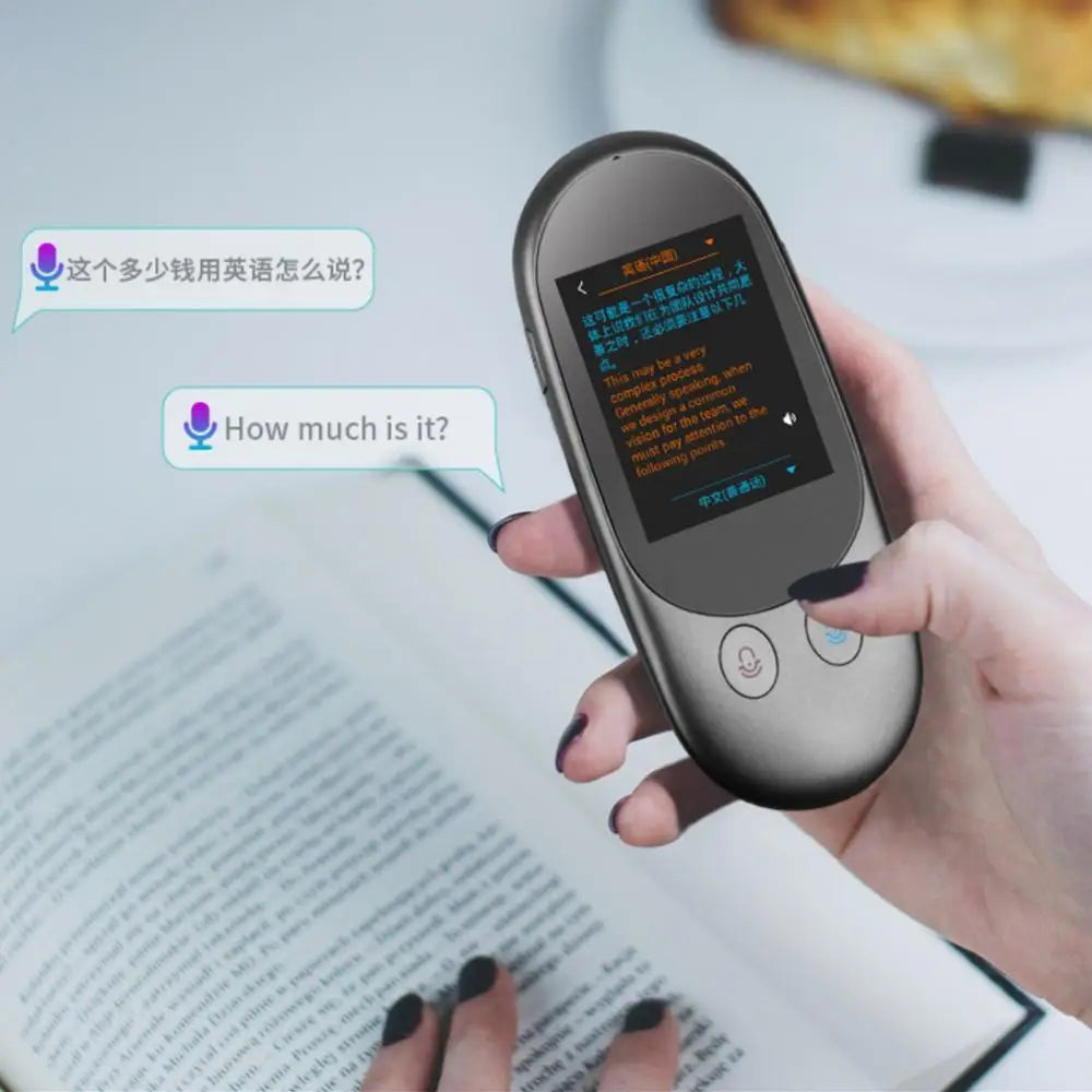 Cámara F1 Aibecy, Dispositivo Traductor de Voz Inteligente, 126 Idiomas, Pantalla Táctil de 2.4 Pulgadas