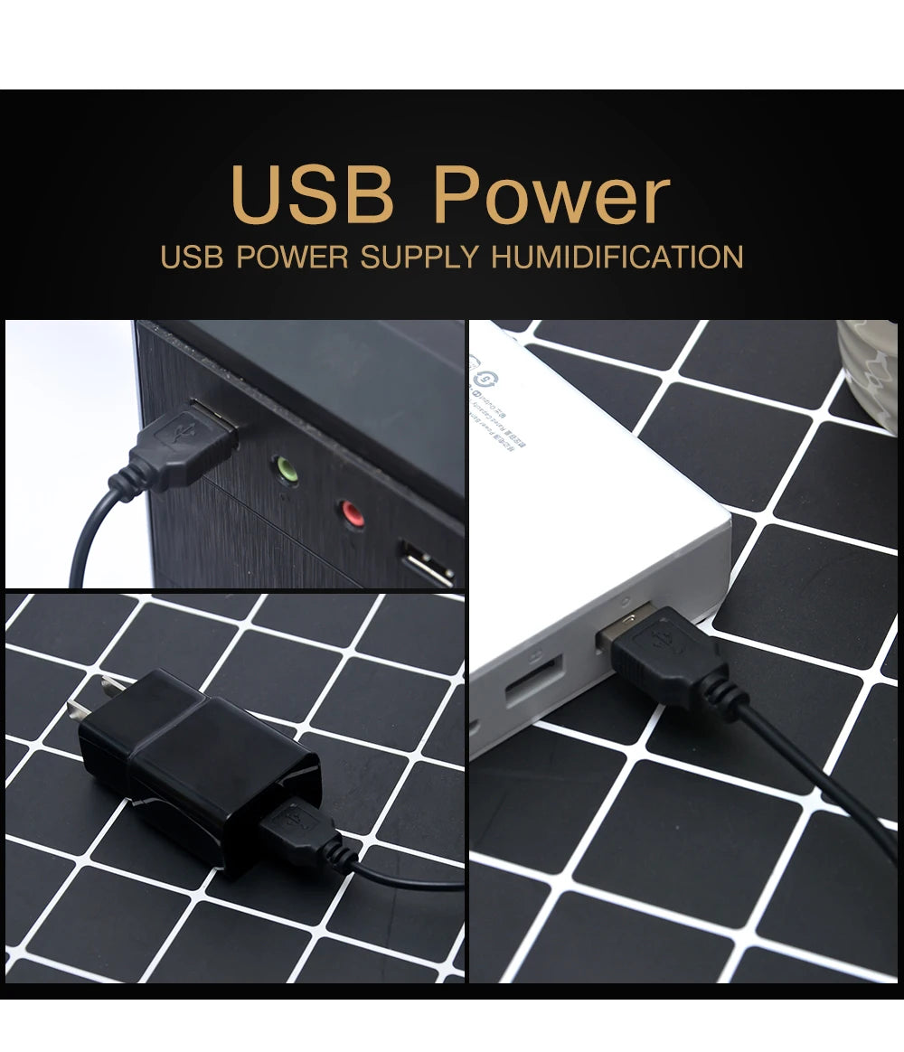 Difusor de aromas ultrasónico USB Searide con luz LED de 7 colores