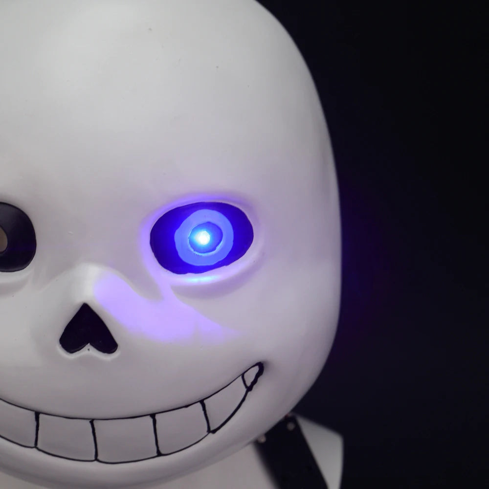Máscaras del juego Undertale para adulto, cosplay de Sans, luz LED, cabeza completo, para fiesta, utillaje de Halloween