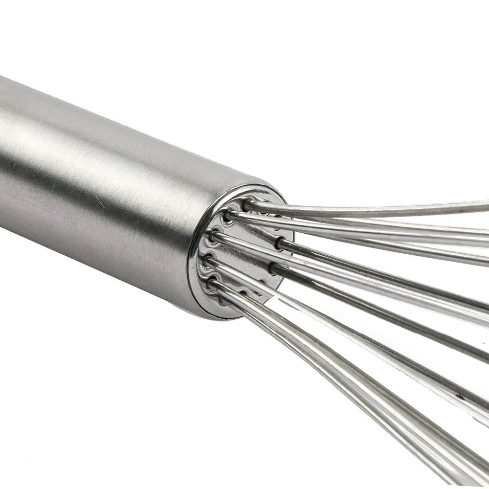LMETJMA 8 "10" 12 "batidor de huevos de acero inoxidable batidor de huevos alambre de cocina batidor de globos batidor de huevos de leche herramientas mezcladoras de huevos KC0231