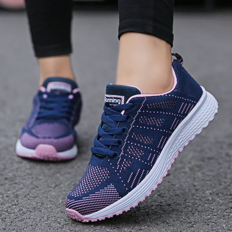 Zapatillas de Malla Transpirable para Mujer - Planas y Livianas