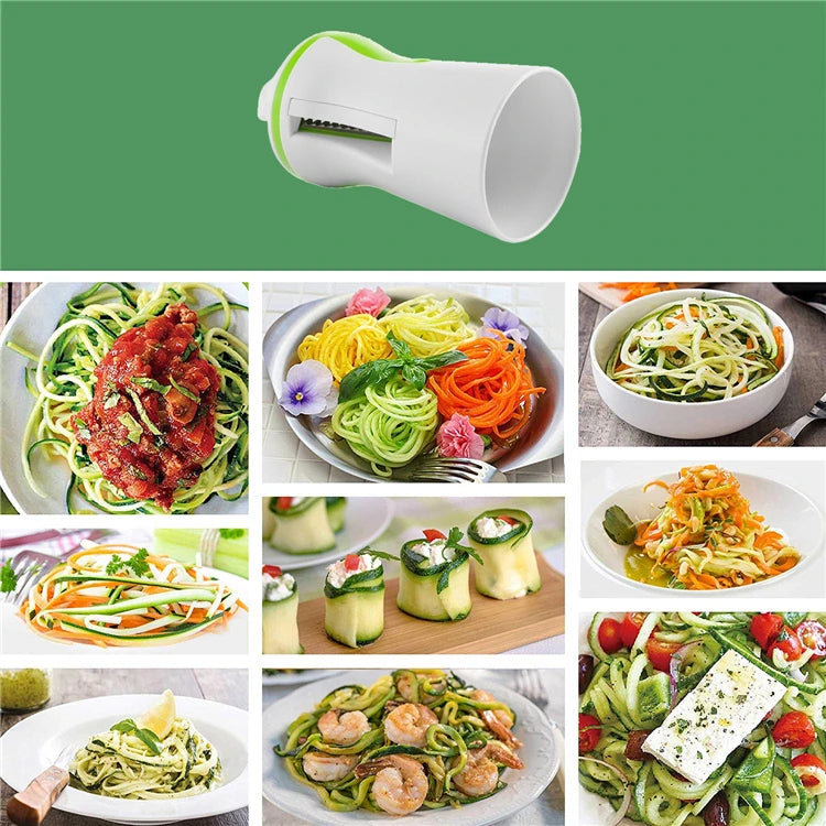 LMETJMA-Rebanador de verduras en espiral de alta resistencia, cortador en espiral de verduras, máquina para hacer espaguetis, Pasta, fideos, KC0335