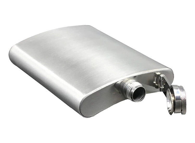 LMETJMA 1 4 5 6 7 8 9 10 oz Frasco de cadera de acero inoxidable con embudo Frasco de cadera de bolsillo Alcohol Whisky Frasco de cadera Tapón de tornillo KC0139