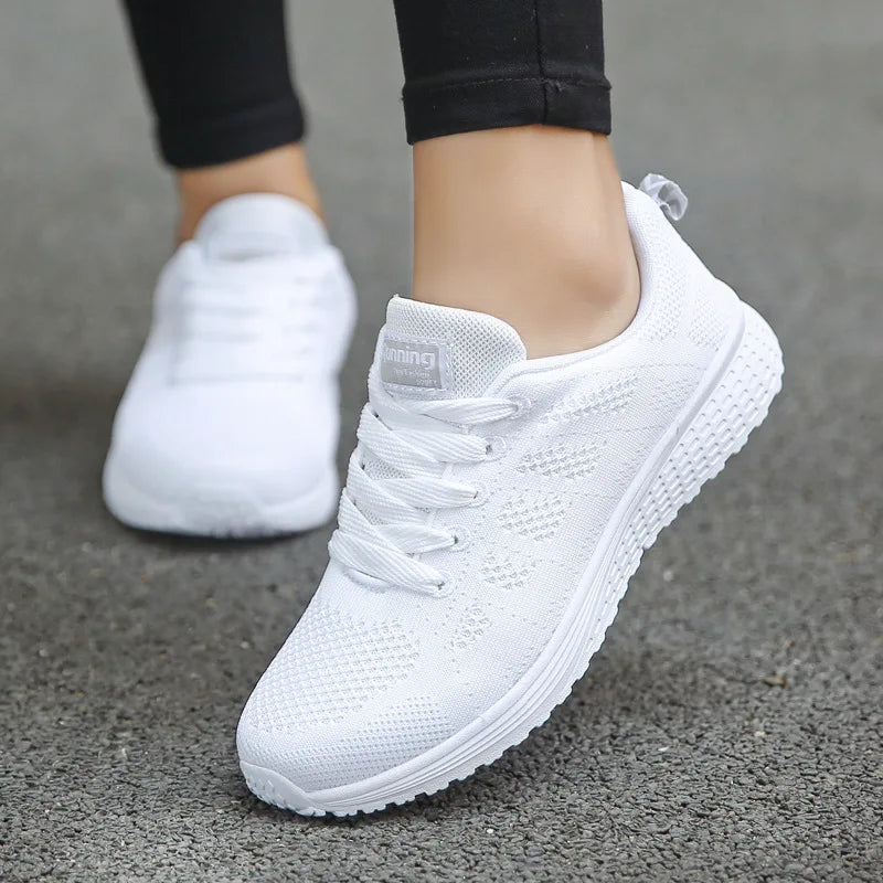 Zapatillas de Malla Transpirable para Mujer - Planas y Livianas