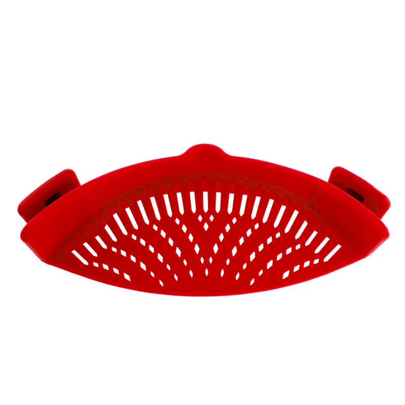 Colador Universal de Silicona con Clip Ajustable